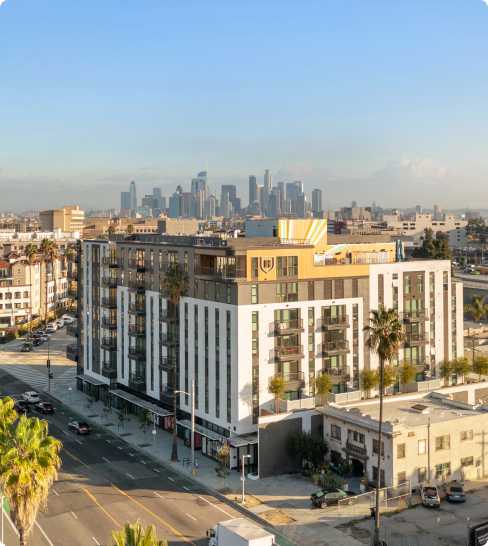 The exterior of Hub LA Coliseum