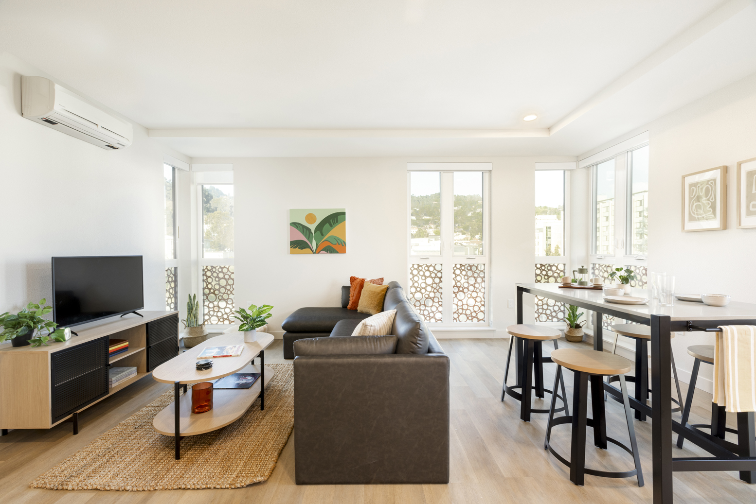 Living room with couch and TV